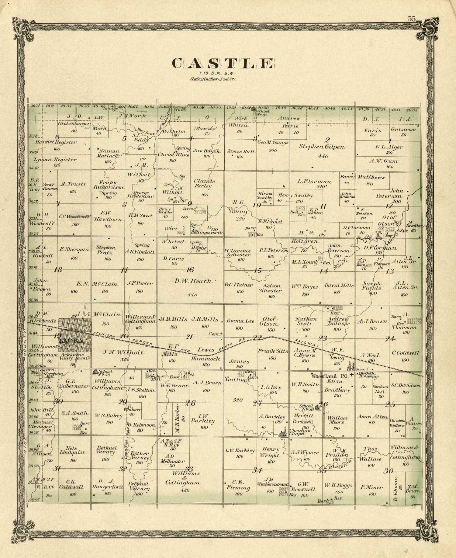 This old map of Castle from Edwards&