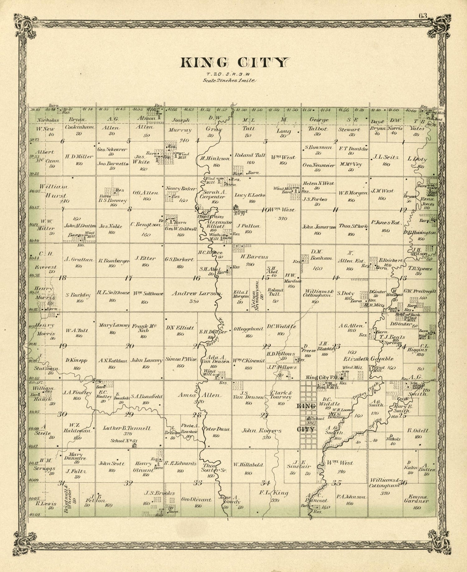 This old map of King City from Edwards&