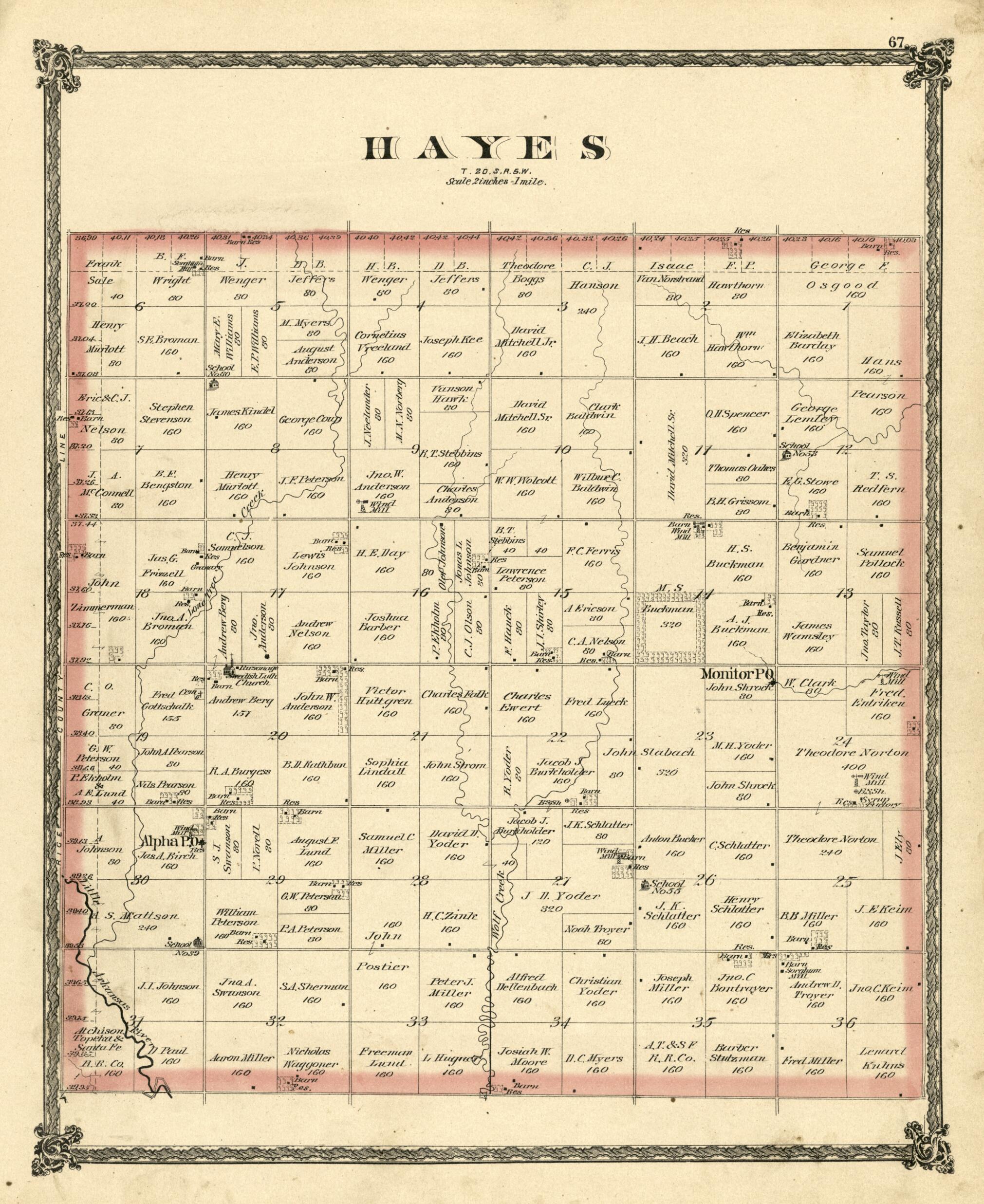 This old map of Hayes from Edwards&