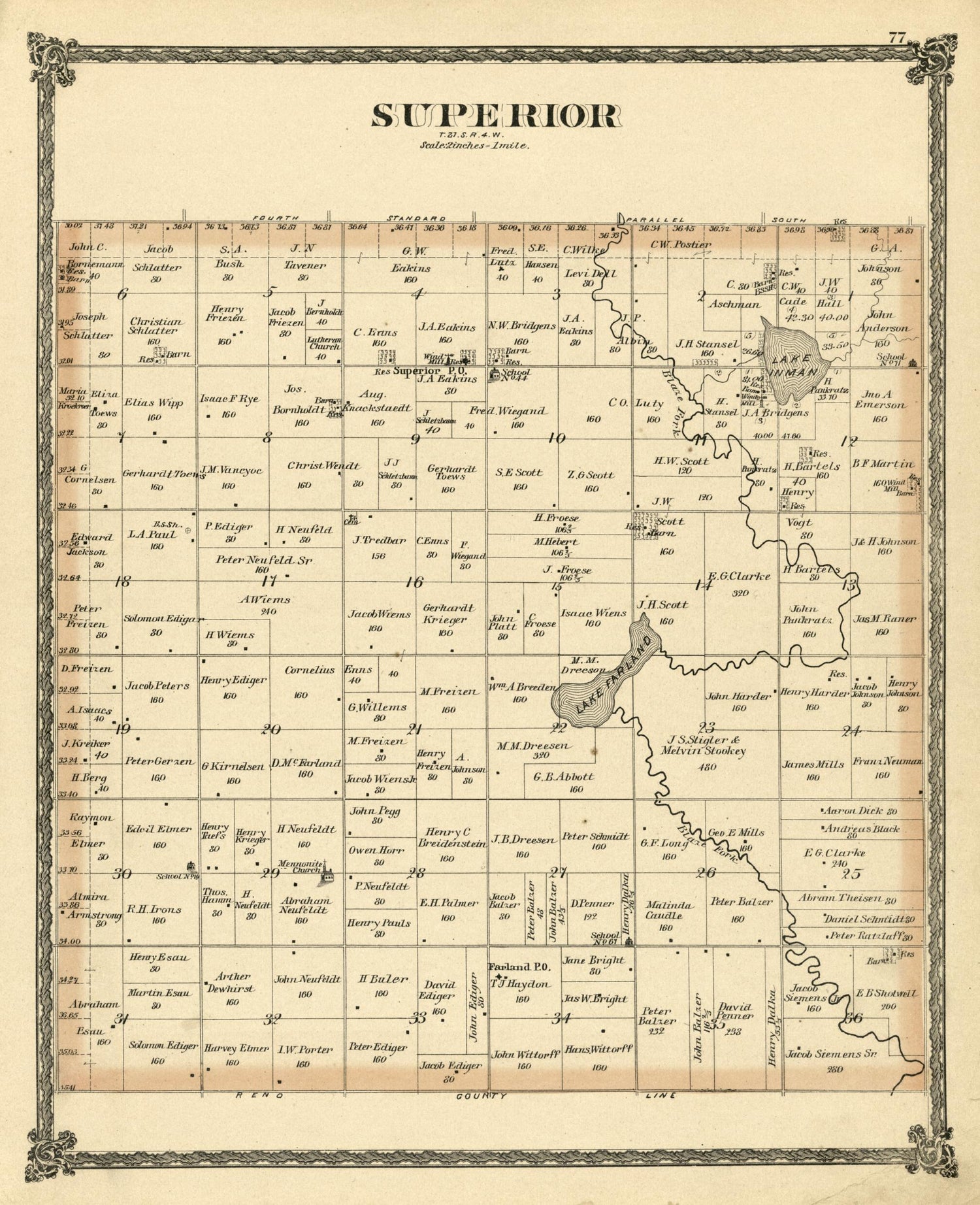 This old map of Superior from Edwards&