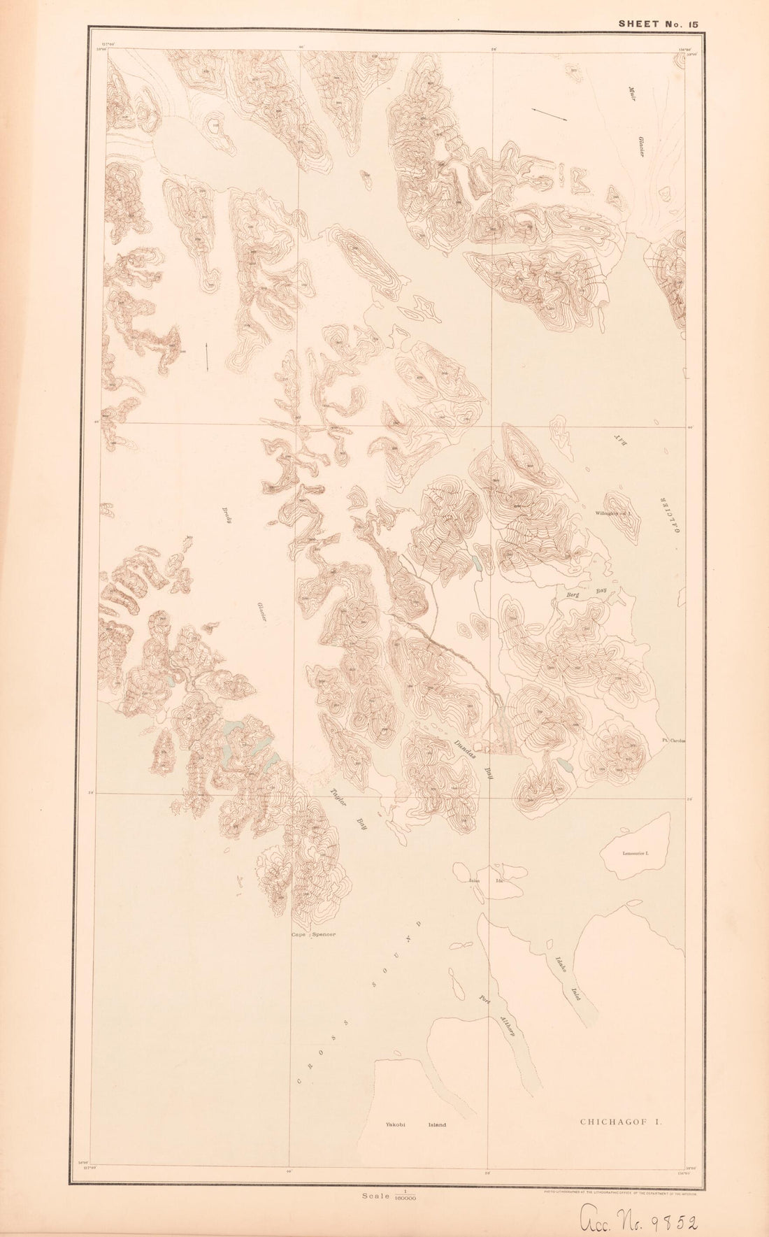 This old map of Sheet 15 from Alaskan Boundary Atlas from 1895 from 1895 was created by  International Boundary Commission in 1895