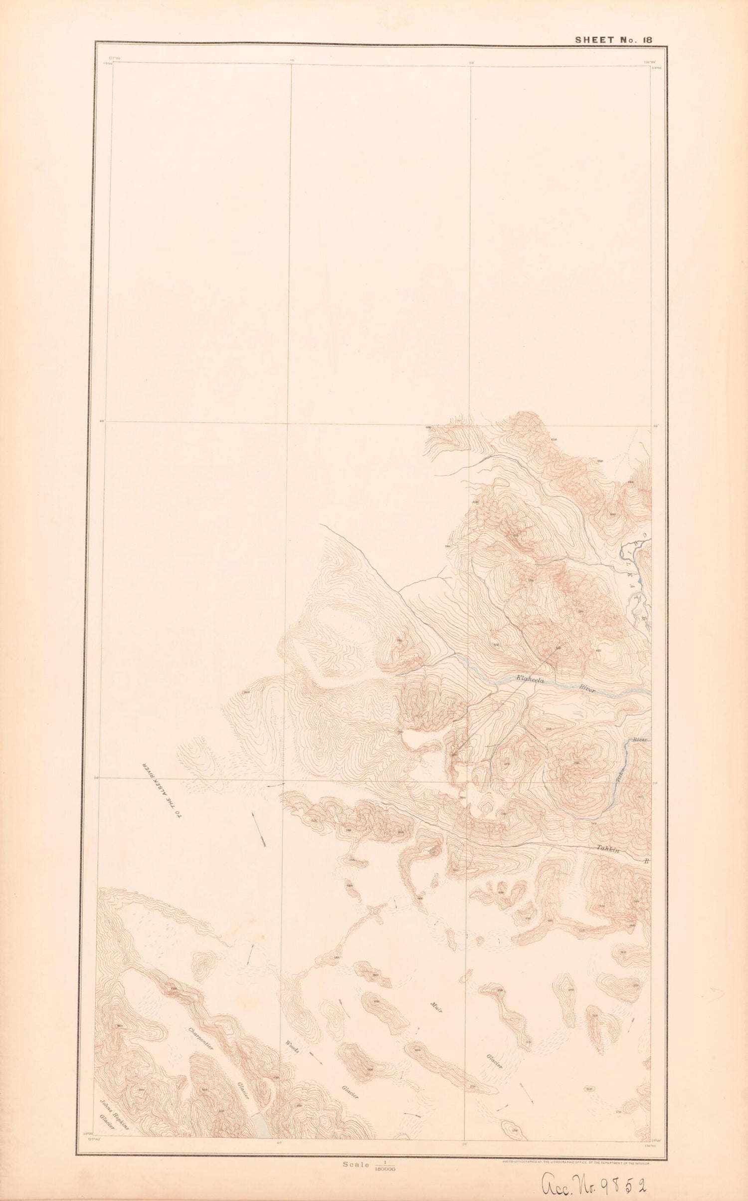 This old map of Sheet 18 from Alaskan Boundary Atlas from 1895 from 1895 was created by  International Boundary Commission in 1895