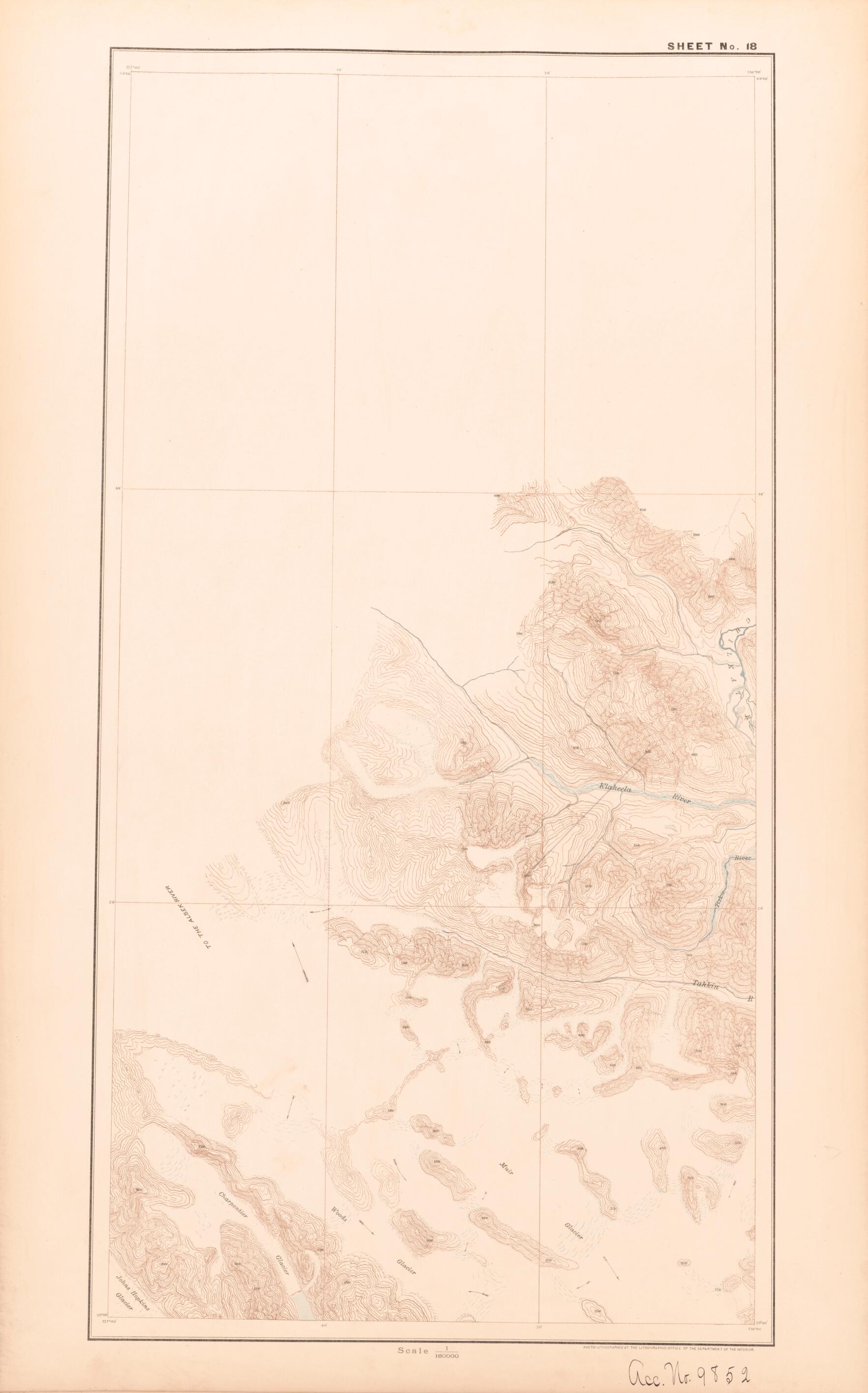 This old map of Sheet 18 from Alaskan Boundary Atlas from 1895 from 1895 was created by  International Boundary Commission in 1895