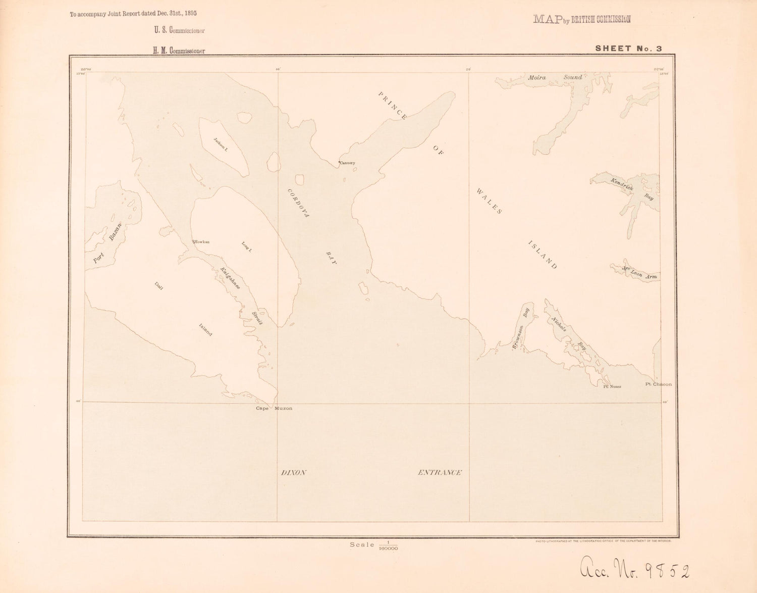 This old map of Sheet 3 from Alaskan Boundary Atlas from 1895 from 1895 was created by  International Boundary Commission in 1895