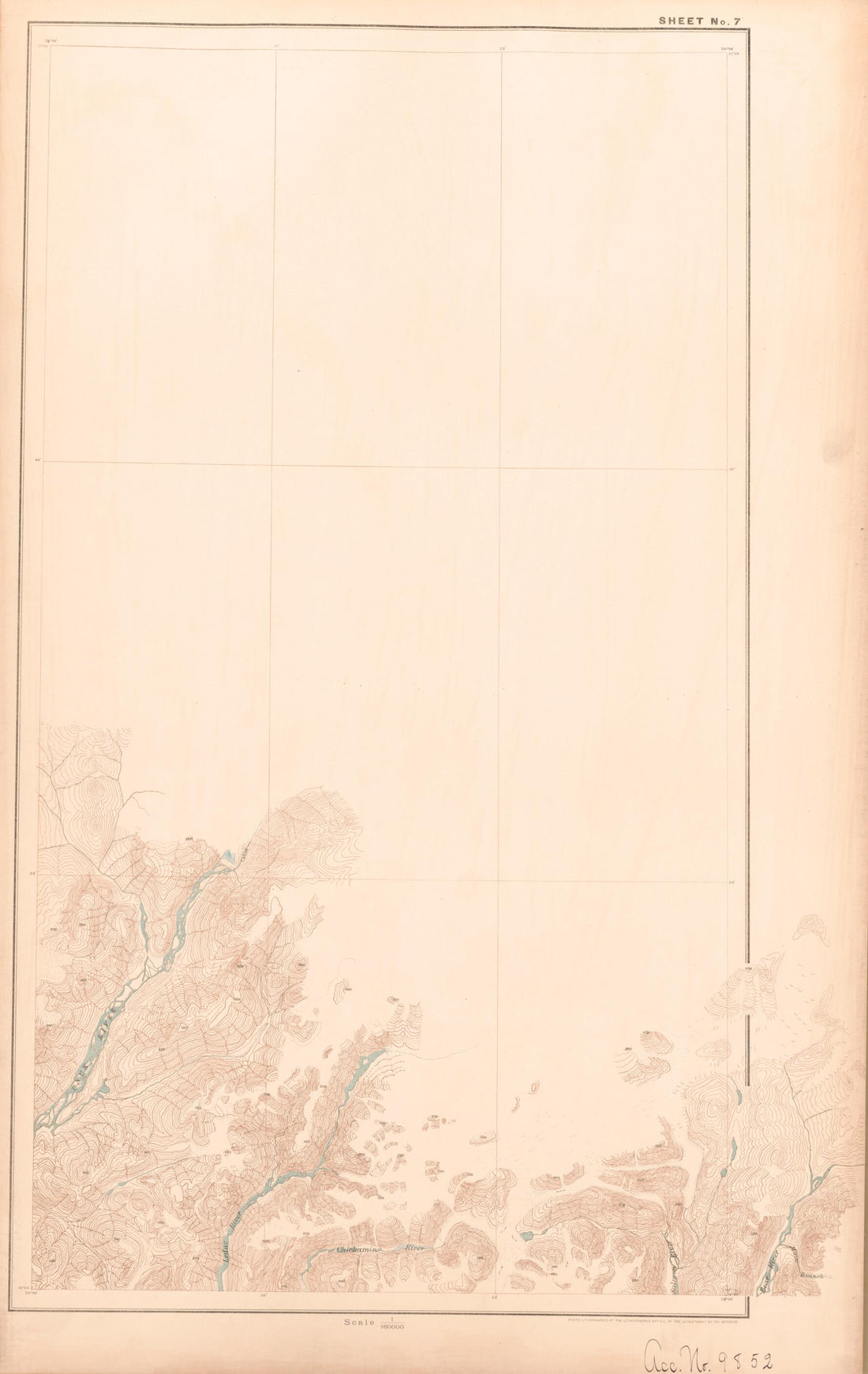 This old map of Sheet 7 from Alaskan Boundary Atlas from 1895 from 1895 was created by  International Boundary Commission in 1895