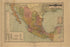 Carte General De Los Estados Unidos Mexicanos from Atlas Mexicano. 1884 by Relic Map Company