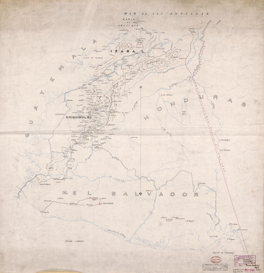 This old map of Sheet 5 - Manuscript Map of Guatemala-Honduras Boundary from Maps of Guatemala-Honduras Boundary. from 1918 was created by  in 1918