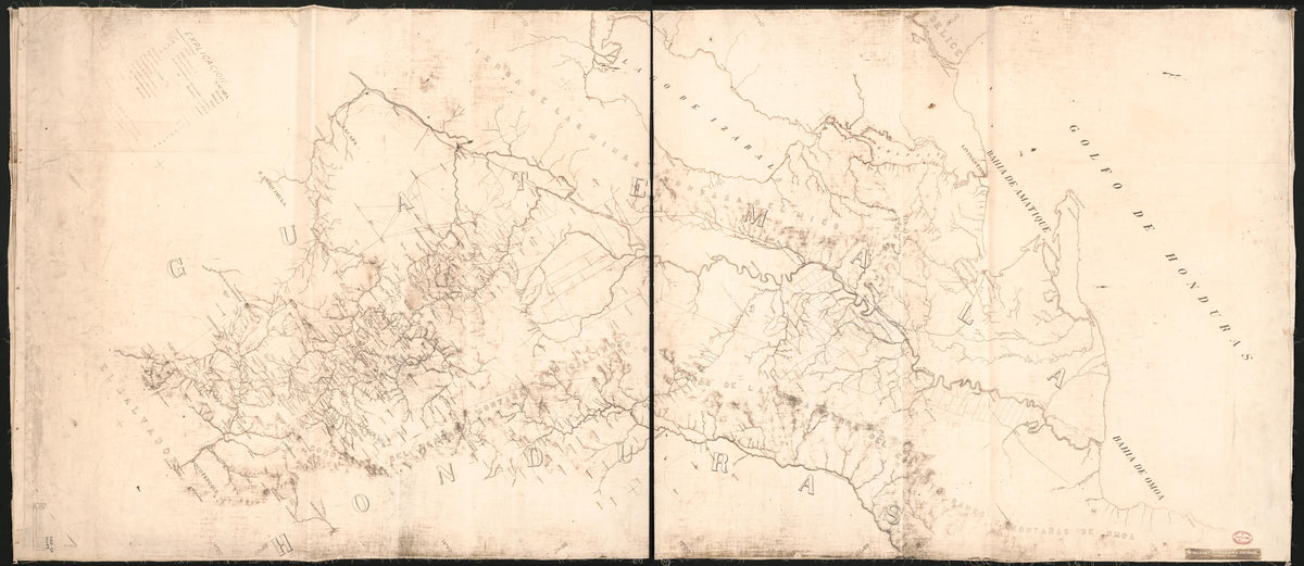 Sheet 7 - Mapa De La Frontera Hondureno-guatemalteca from Maps of Guatemala-Honduras Boundary. 1918 by Relic Map Company