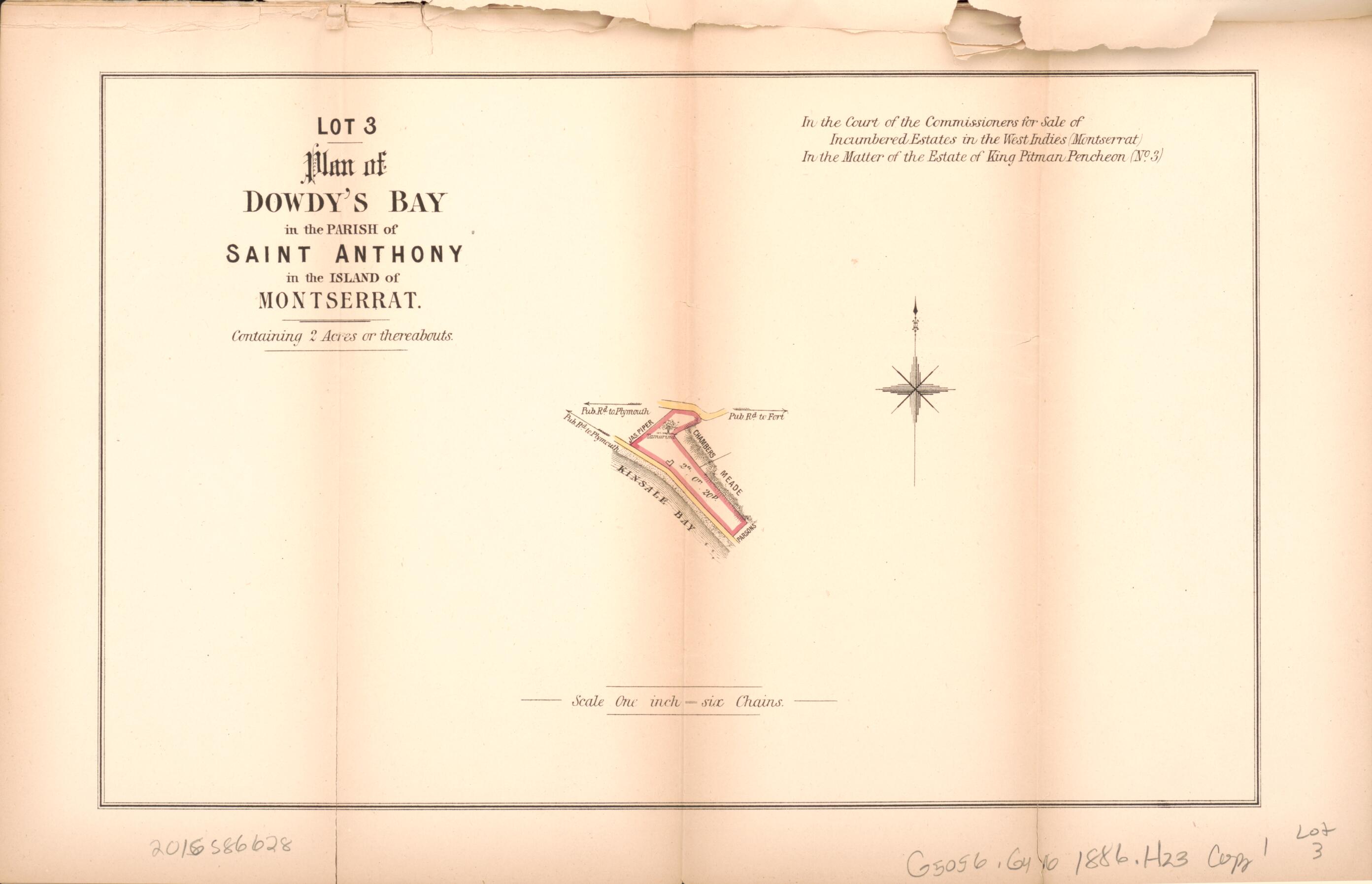 This old map of Lot 3. Plan of Dowdy&