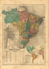 Imperio Do Brazil from Atlas Do Imperio Do Brazil 1868 by Relic Map Company