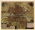 Lutetiae Parisiorum Universae Galliae Metropolis from a Collection of Plans of Fortifications and Battles, 1684-1709 by Relic Map Company