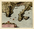 Porto Di Villafranca from a Collection of Plans of Fortifications and Battles, 1684-1709 by Relic Map Company