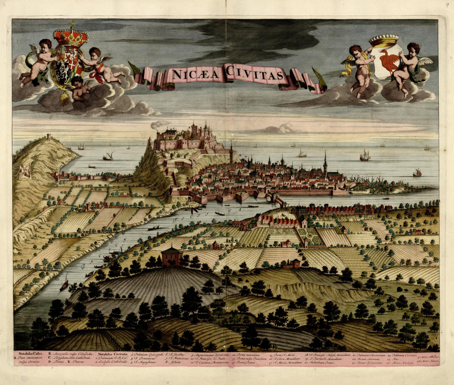 This old map of Nicaea Civitas from a Collection of Plans of Fortifications and Battles, 1684-from 1709 from 1709 was created by Anna Beeck in 1709