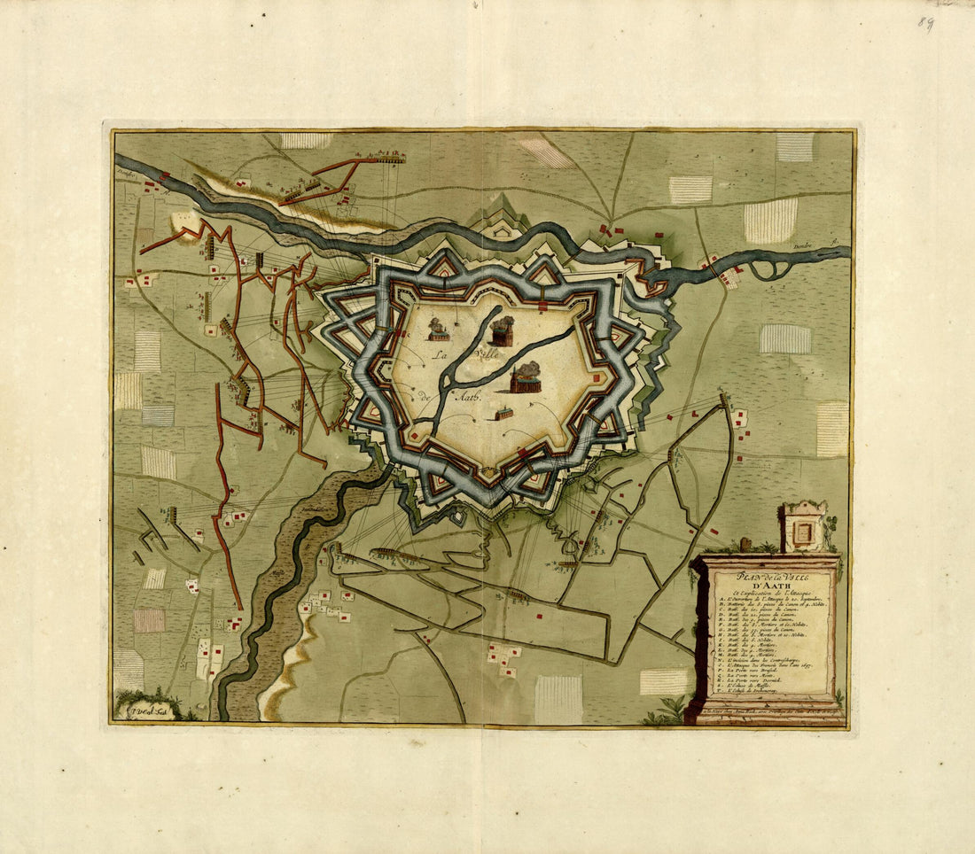 This old map of Plan De La Ville D&