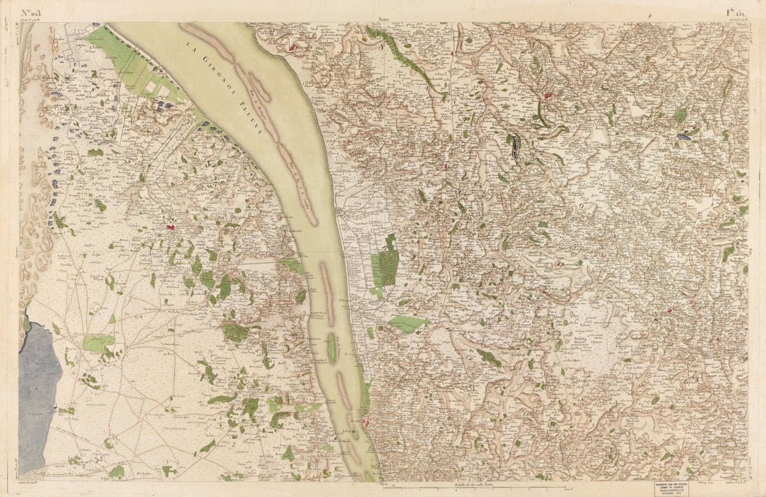This old map of Image 106 from Carte De France from 1756 was created by  Société De La Carte De France in 1756