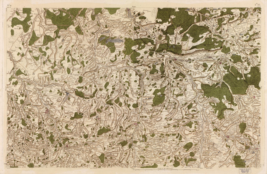 This old map of Image 11 from Carte De France from 1756 was created by  Société De La Carte De France in 1756