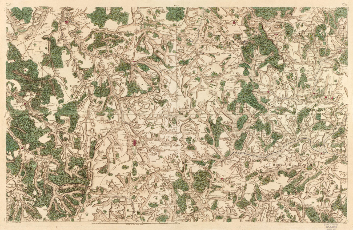 This old map of Image 118 from Carte De France from 1756 was created by  Société De La Carte De France in 1756
