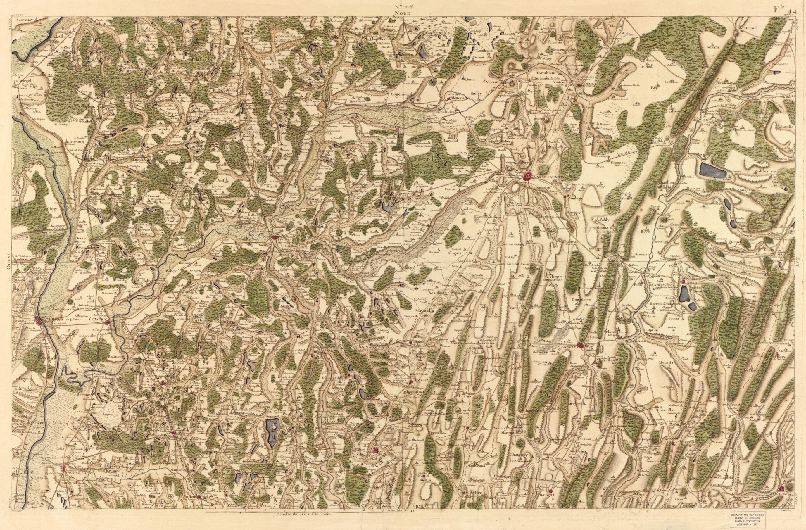 This old map of Image 121 from Carte De France from 1756 was created by  Société De La Carte De France in 1756
