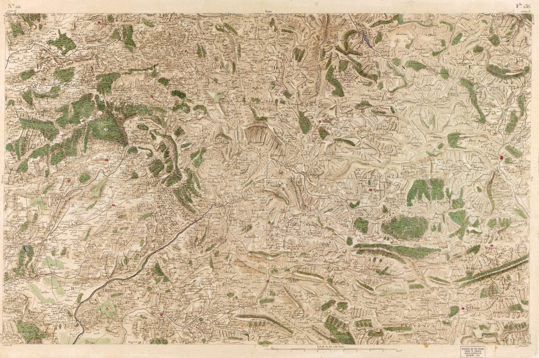 This old map of Image 126 from Carte De France from 1756 was created by  Société De La Carte De France in 1756
