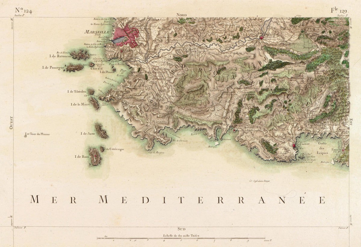 Image 129 from Carte De France 1756 by Relic Map Company