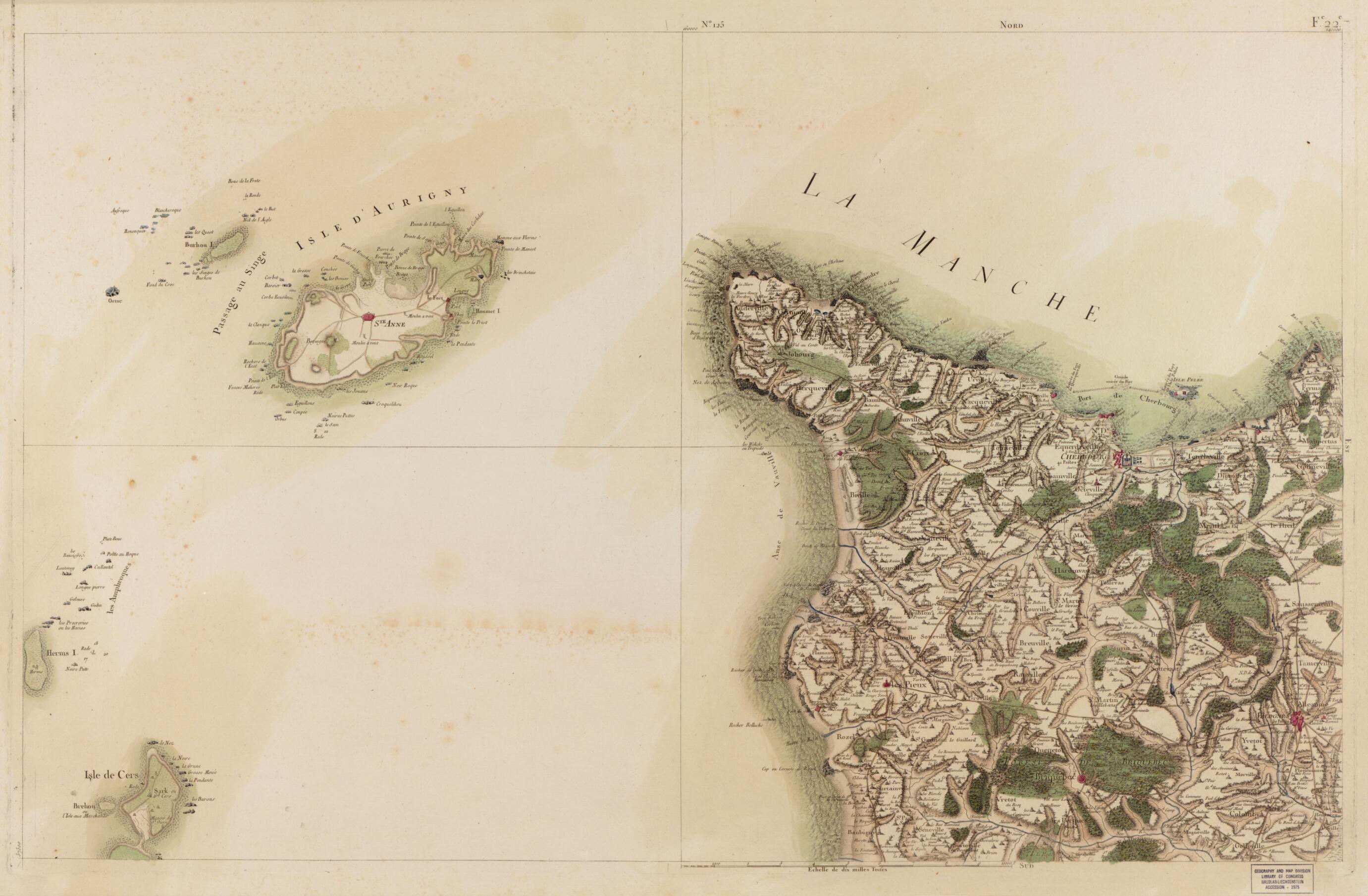 This old map of Image 130 from Carte De France from 1756 was created by  Société De La Carte De France in 1756