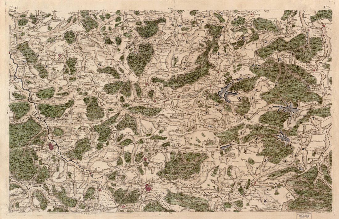 This old map of Image 148 from Carte De France from 1756 was created by  Société De La Carte De France in 1756