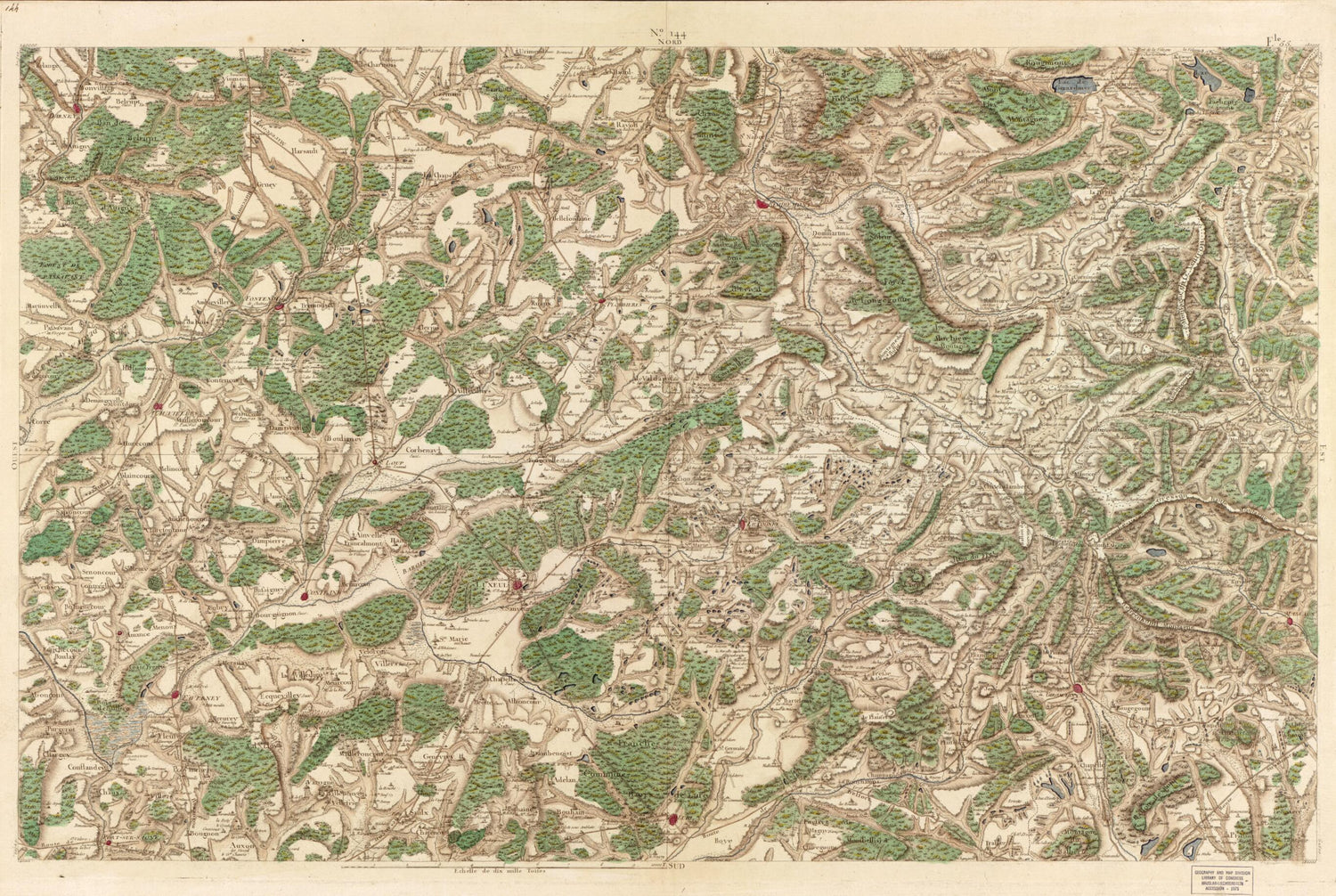 This old map of Image 150 from Carte De France from 1756 was created by  Société De La Carte De France in 1756