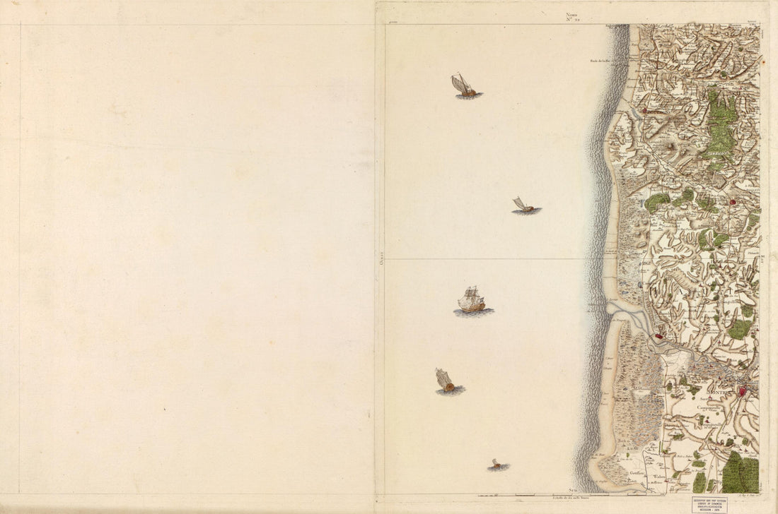 This old map of Image 23 from Carte De France from 1756 was created by  Société De La Carte De France in 1756