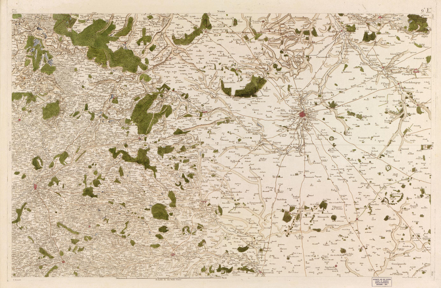 This old map of Image 28 from Carte De France from 1756 was created by  Société De La Carte De France in 1756