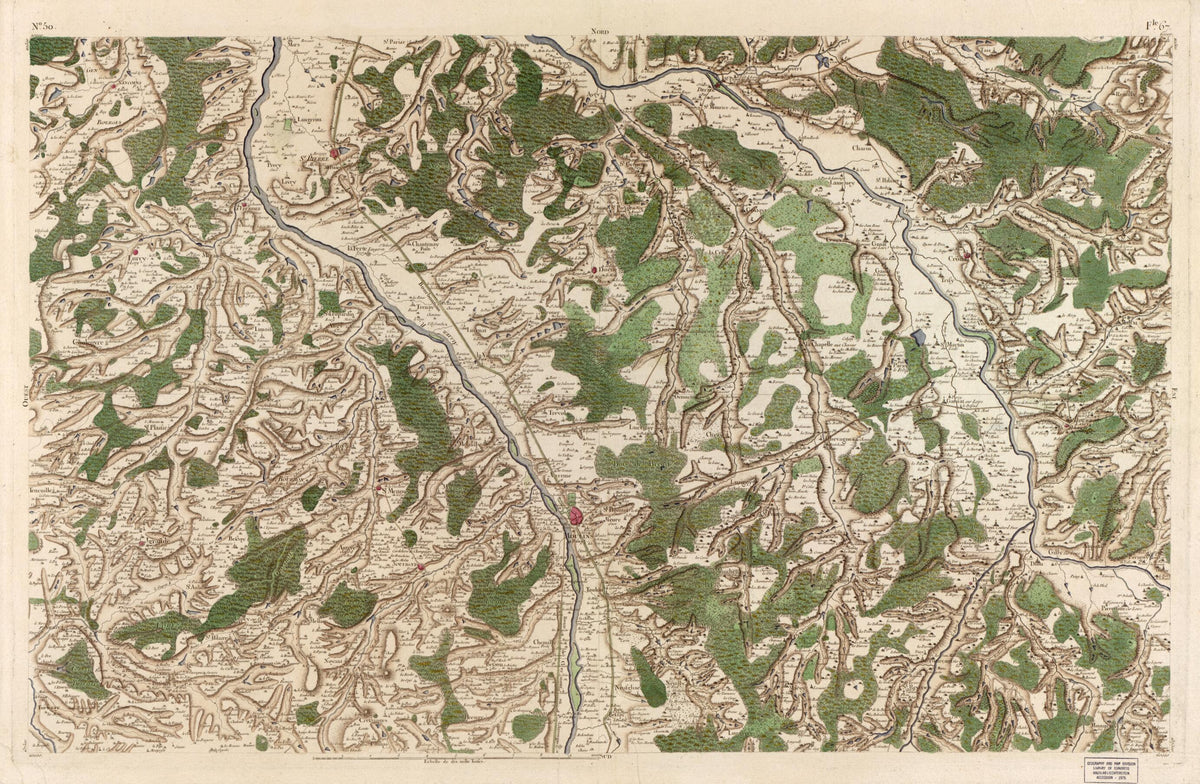 Image 52 from Carte De France 1756 by Relic Map Company
