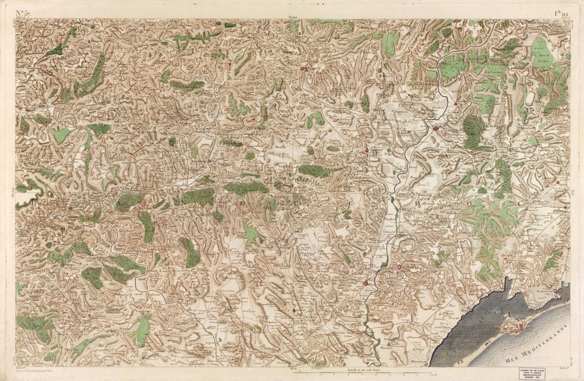 Image 59 from Carte De France 1756 by Relic Map Company