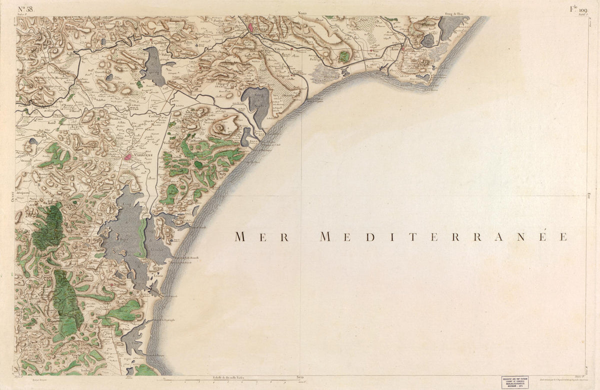 Image 60 from Carte De France 1756 by Relic Map Company