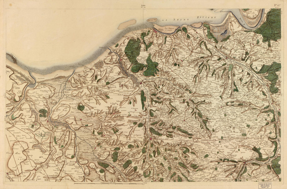 This old map of Image 64 from Carte De France from 1756 was created by  Société De La Carte De France in 1756