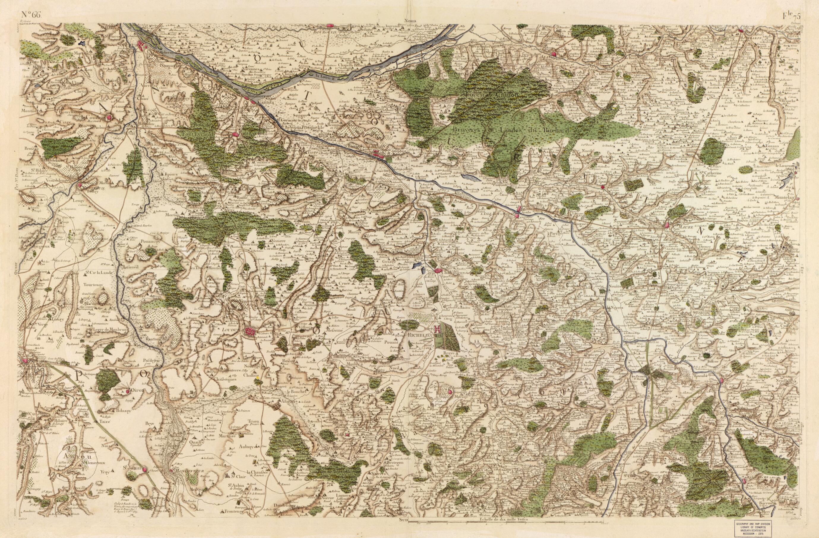 This old map of Image 69 from Carte De France from 1756 was created by  Société De La Carte De France in 1756