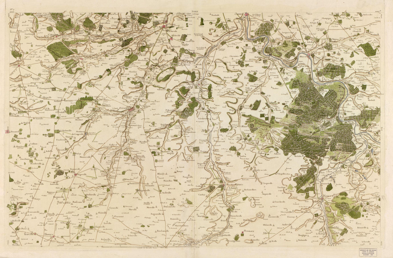 This old map of Image 7 from Carte De France from 1756 was created by  Société De La Carte De France in 1756