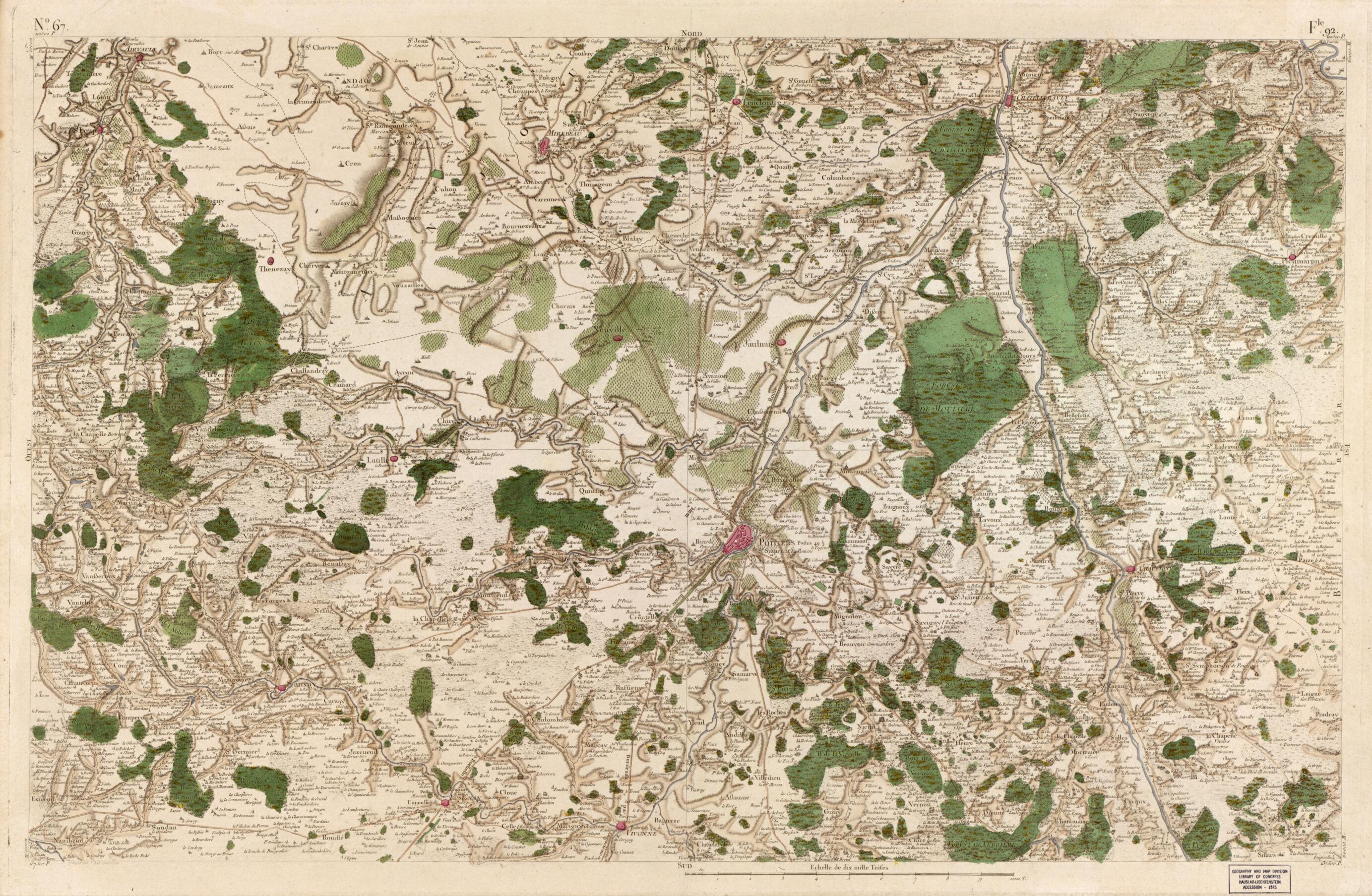 This old map of Image 70 from Carte De France from 1756 was created by  Société De La Carte De France in 1756