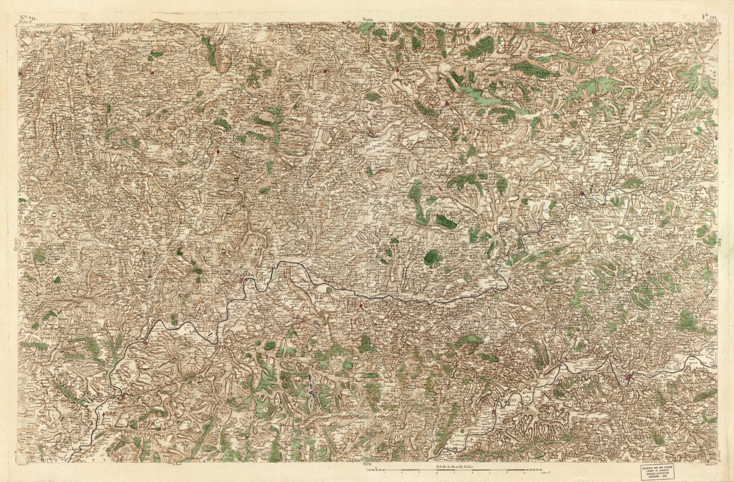 This old map of Image 73 from Carte De France from 1756 was created by  Société De La Carte De France in 1756