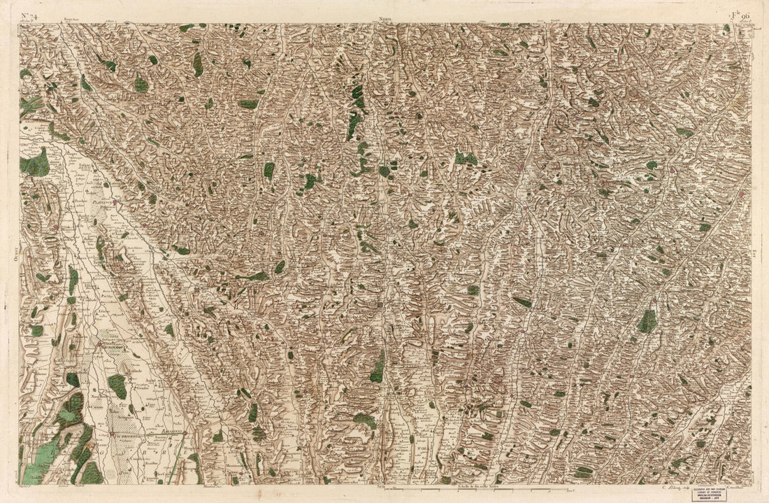 This old map of Image 77 from Carte De France from 1756 was created by  Société De La Carte De France in 1756