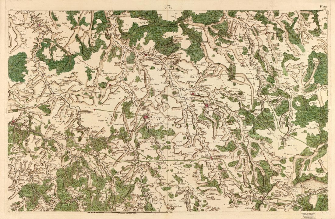 This old map of Image 86 from Carte De France from 1756 was created by  Société De La Carte De France in 1756