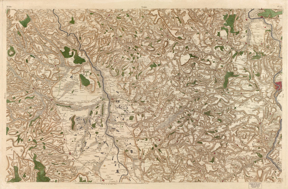 Image 90 from Carte De France 1756 by Relic Map Company