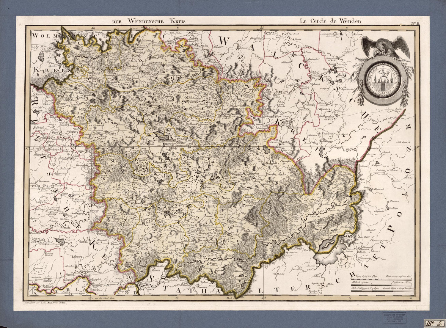 This old map of No. II: Der Wendensche Kreis; Le Cercle De Wenden from Atlas De La Livonie Ou Des Deux Gouvernemens Et Duchés De Livonie Et D&