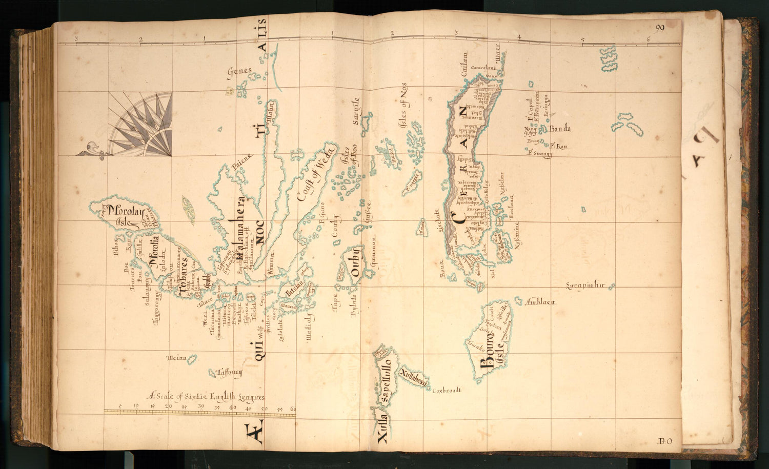 This old map of 90) Islands from Buccaneer Atlas from 1690 was created by William Hacke in 1690