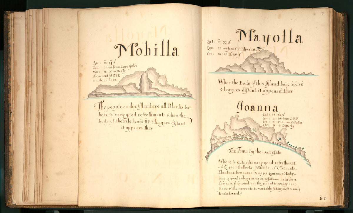 10) Mohilla, Mayolla, Joanna from Buccaneer Atlas 1690 by Relic Map Company