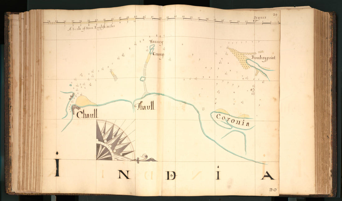 This old map of 29) India from Buccaneer Atlas from 1690 was created by William Hacke in 1690