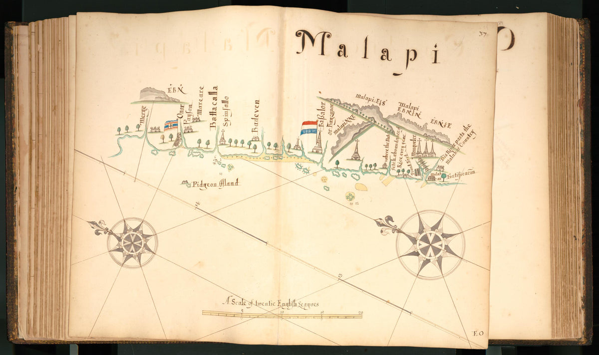 37) Malapi from Buccaneer Atlas 1690 by Relic Map Company