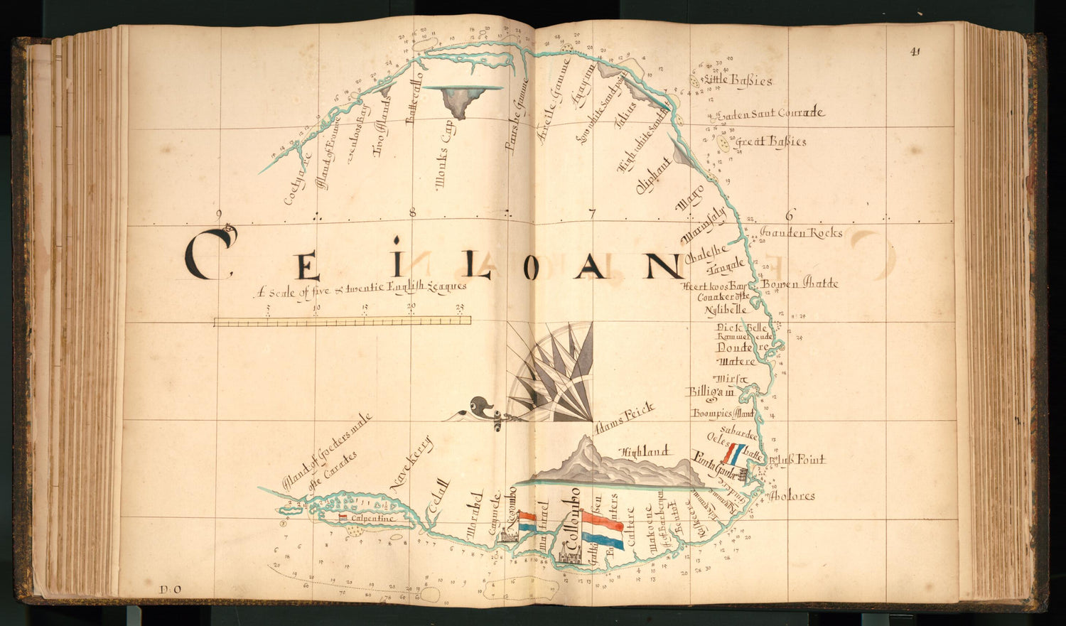 This old map of 41) Ceiloan from Buccaneer Atlas from 1690 was created by William Hacke in 1690