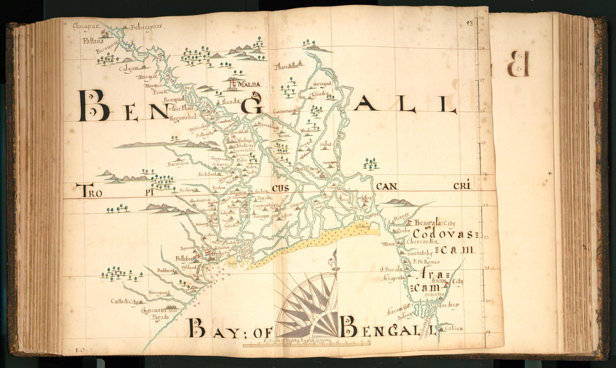 53) Bengall, Bay of Bengall from Buccaneer Atlas 1690 by Relic Map Company