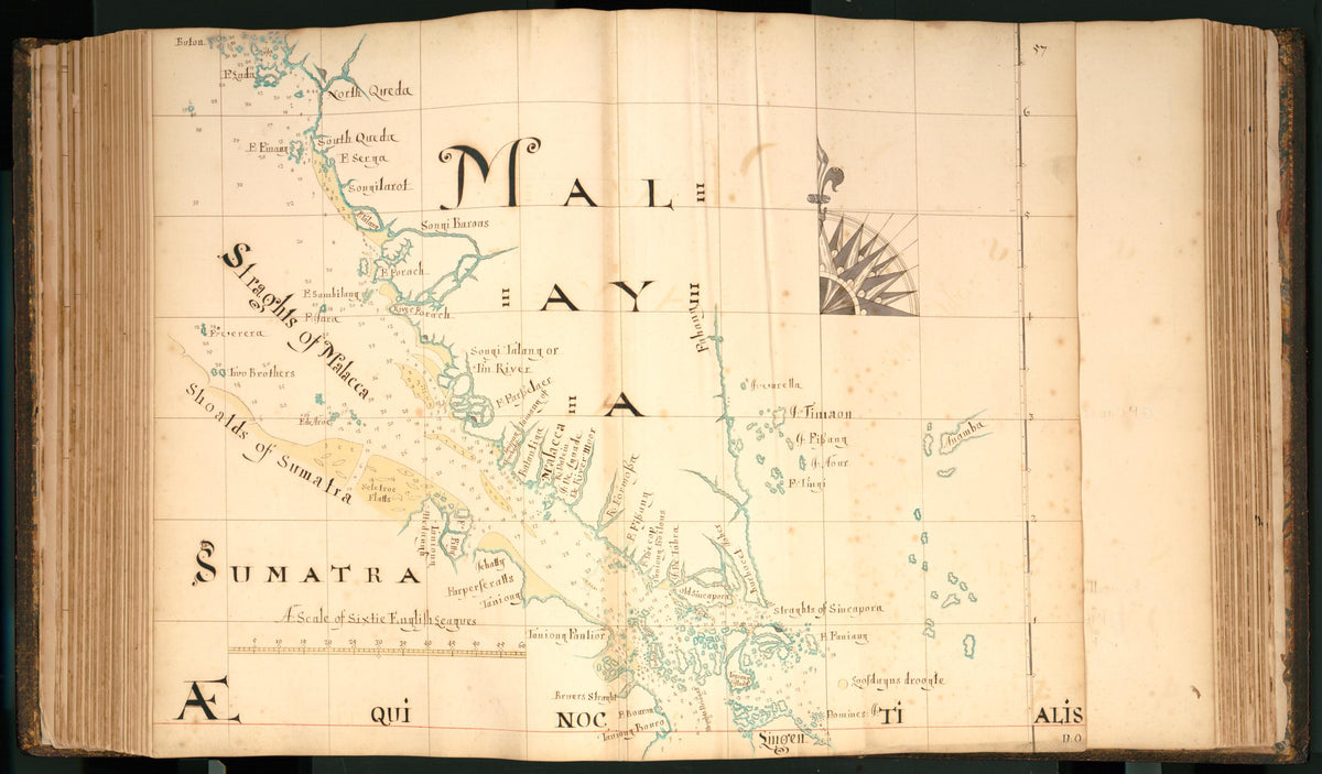57) Malaya, Sumatra from Buccaneer Atlas 1690 by Relic Map Company