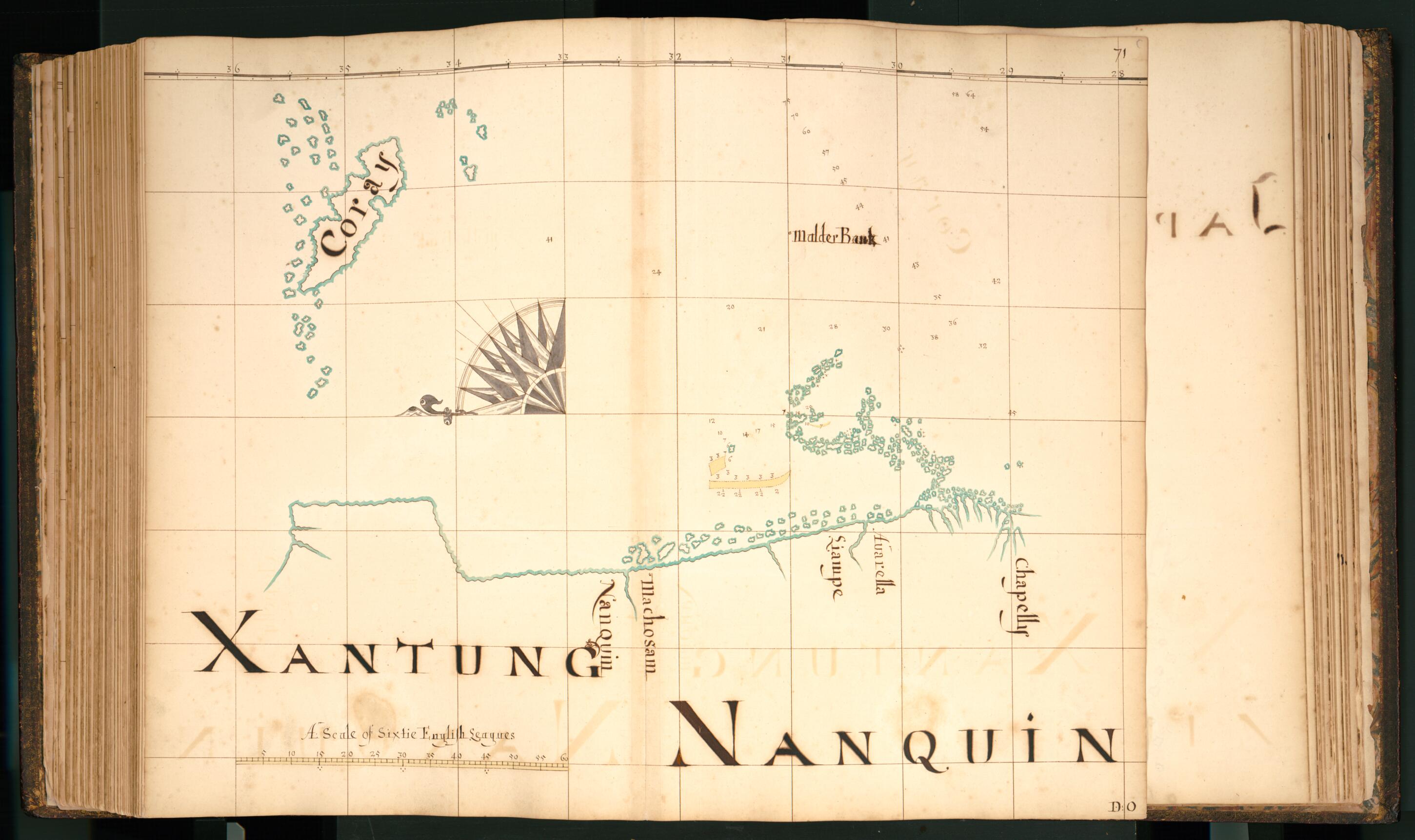 This old map of 71) Xantung, Nanquin from Buccaneer Atlas from 1690 was created by William Hacke in 1690