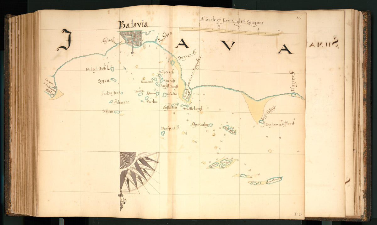 83) Java from Buccaneer Atlas 1690 by Relic Map Company
